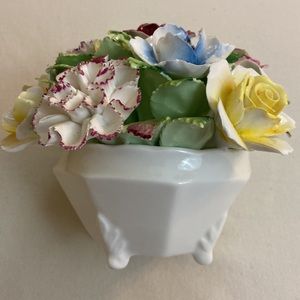 Vintage Royal Doulton bone China flower basket